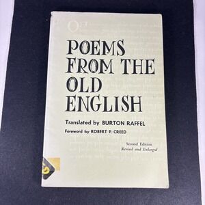 Poems from the Old English by Burton Raffel 2nd Edition 1st Print 1964 RARE VTG